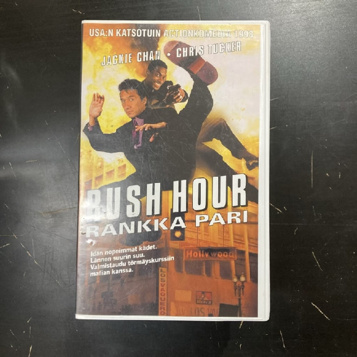 Rush Hour - rankka pari VHS (VG+/M-) -toiminta/komedia-