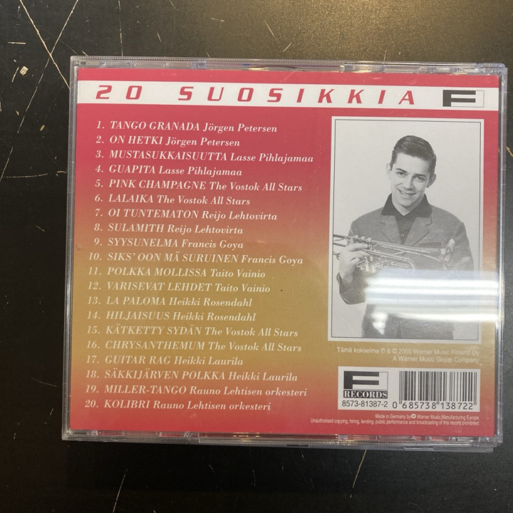 V/A - 20 suosikkia (Soitinsolistien parhaita) CD (VG+/VG+)