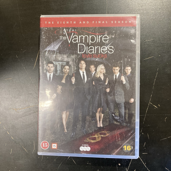Vampyyripäiväkirjat - Kausi 8 3DVD (VG+/M-) -tv-sarja-