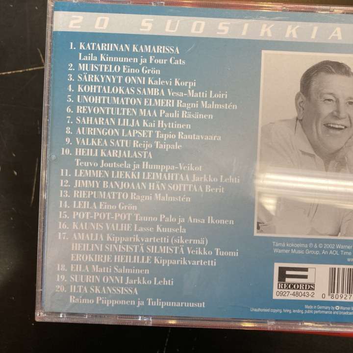 Georg Malmsten (säveltäjä) - 20 suosikkia CD (M-/M-) -iskelmä-