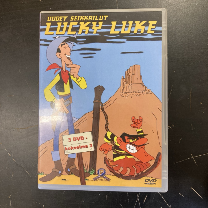 Lucky Luke uudet seikkailut - Kokoelma 3 3DVD (VG+-M-/M-) -animaatio-