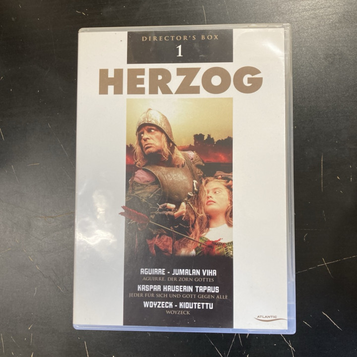 Herzog - Director's Box 1 (Aguirre - Jumalan viha / Kaspar Hauserin tapaus / Woyzeck - kidutettu) 3DVD (VG+-M-/M-) -draama-
