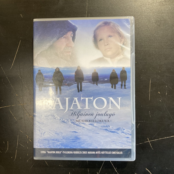 Rajaton - Hiljainen jouluyö DVD (VG+/VG+) -joululevy-