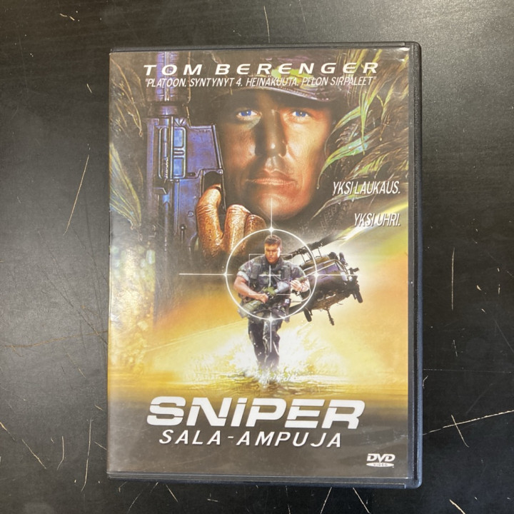 Sniper - sala-ampuja DVD (VG+/VG+) -toiminta-
