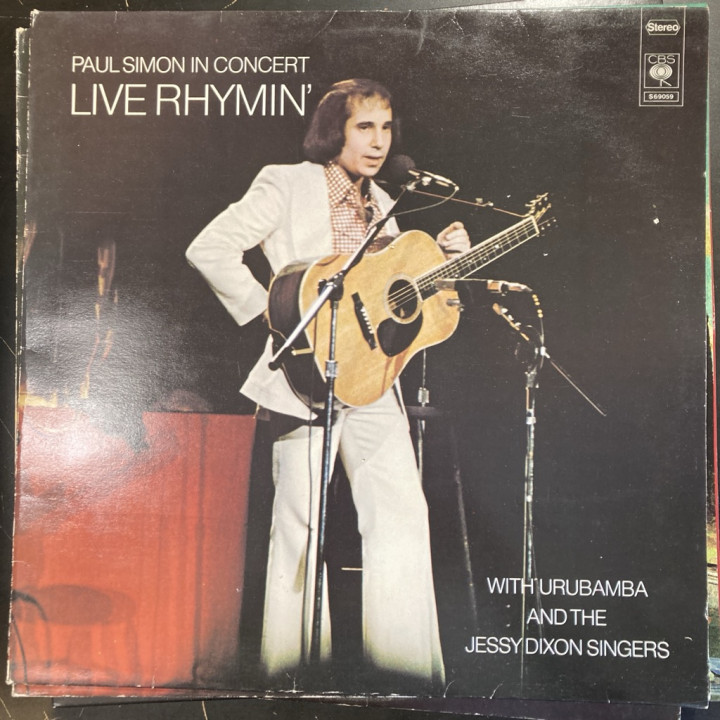 Paul Simon - Live Rhymin' (HOL/1974) LP (VG+/VG+) -pop rock-