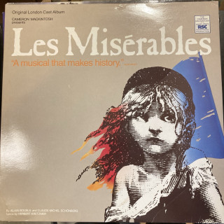 Les Miserables - Original London Cast Album (UK/1985) 2LP (VG/VG+) -musikaali-