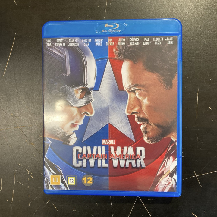 Captain America - Civil War Blu-ray (VG+/M-) -toiminta/sci-fi-