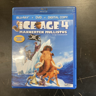 Ice Age 4 - Mannerten mullistus Blu-ray+DVD (M-/M-) -animaatio-