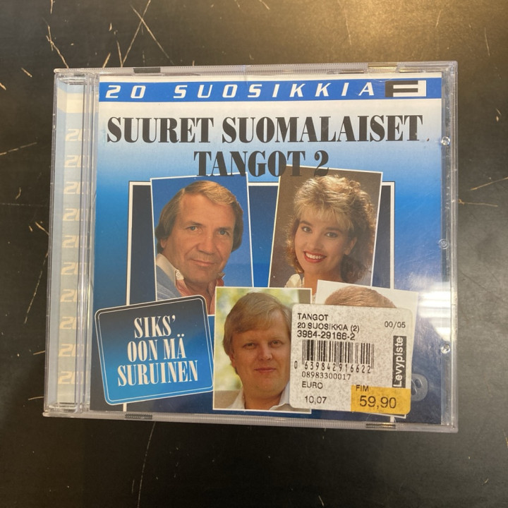 V/A - 20 suosikkia (Suuret suomalaiset tangot 2) CD (VG/M-)
