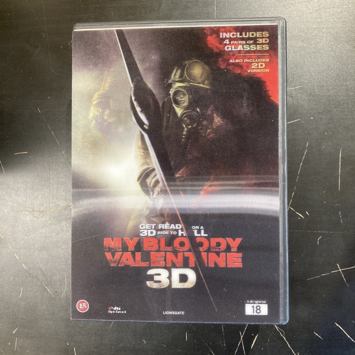 My Bloody Valentine 3D+2D 2DVD (VG+/M-) -kauhu-