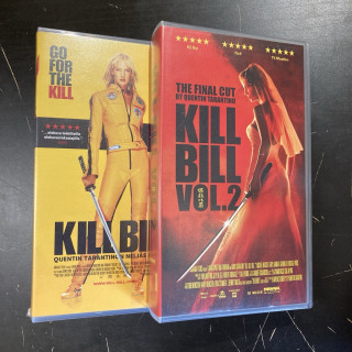 Kill Bill 1-2 2xVHS (VG+/M-) -toiminta-