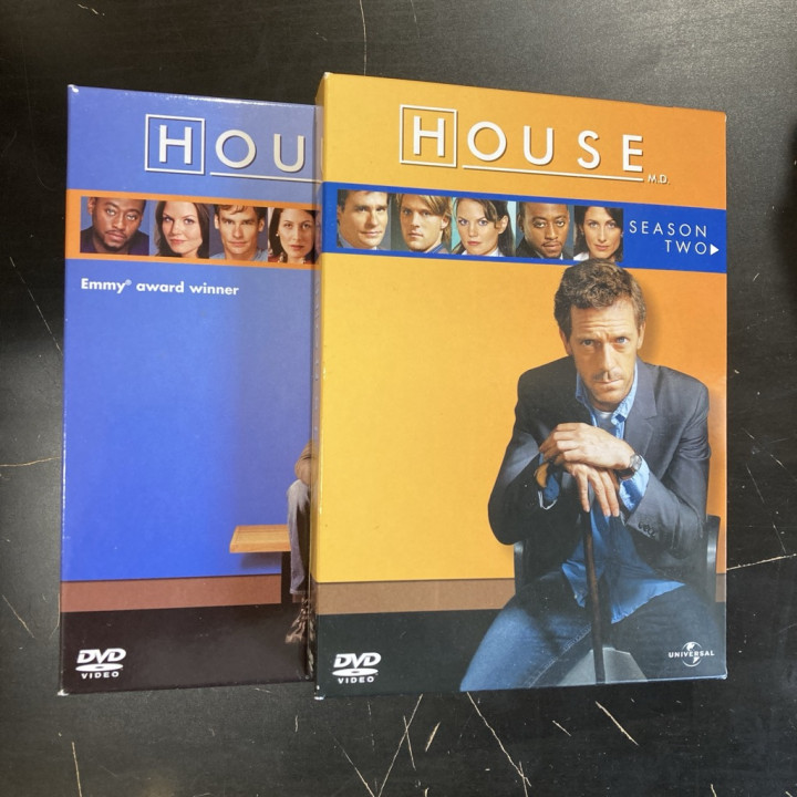 House - Kaudet 1-2 12DVD (VG+-M-/VG+) -tv-sarja-