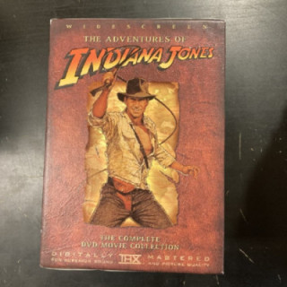 Adventures Of Indiana Jones - The Complete DVD Movie Collection 4DVD (M-/M-) -seikkailu-