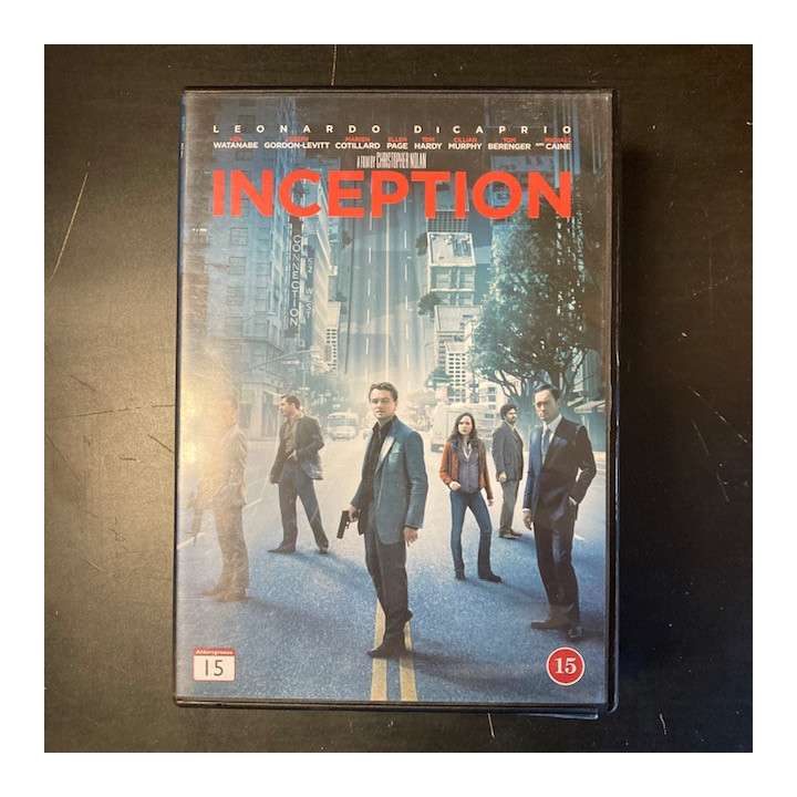 Inception DVD (M-/M-) -toiminta/sci-fi-