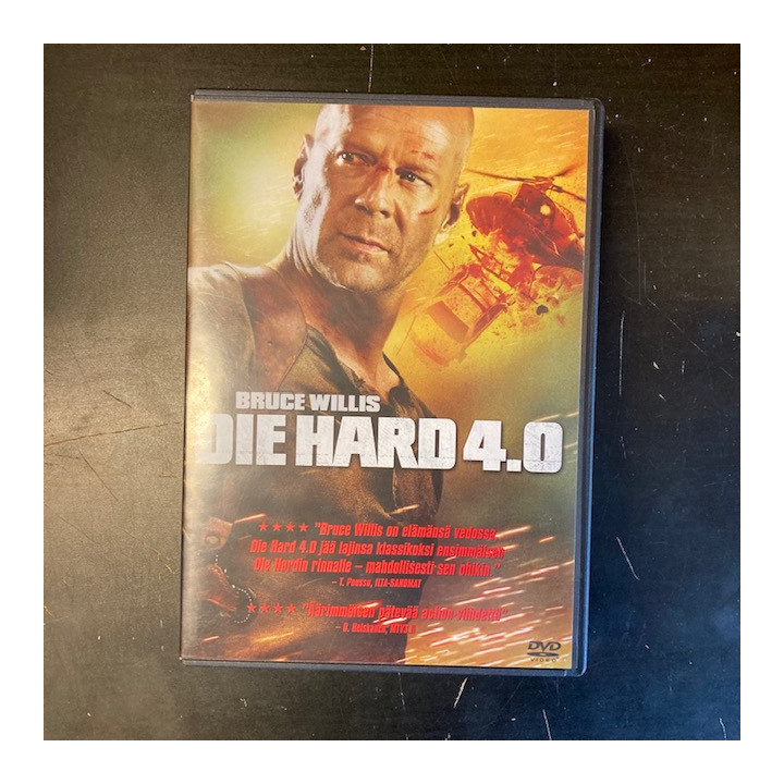 Die Hard 4.0 DVD (VG+/M-) -toiminta-