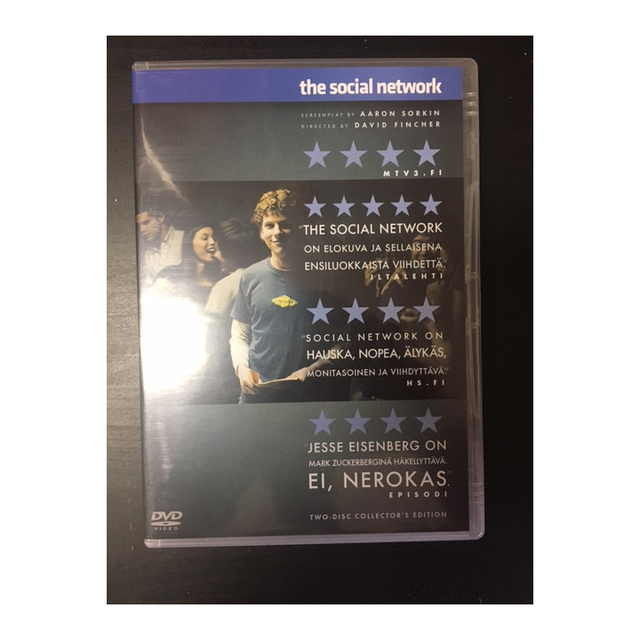 Social Network (collector's edition) 2DVD (VG+/M-) -draama-