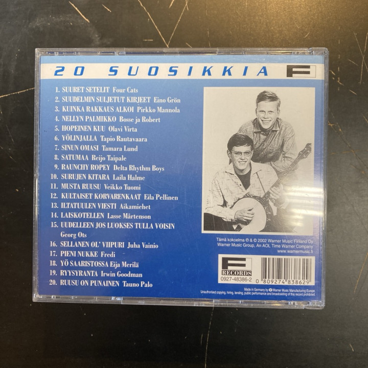 V/A - 20 suosikkia (60-luku - Iskelmä) CD (VG+/VG+)