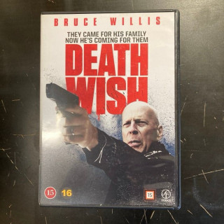 Death Wish (2018) DVD (VG+/M-) -toiminta/draama-