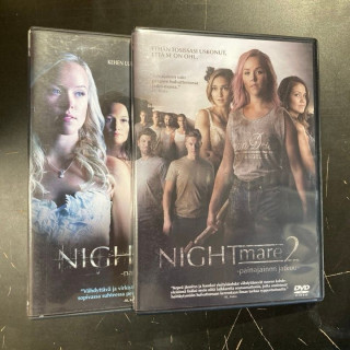 Nightmare 1-2 2DVD (VG+/M-) -kauhu-