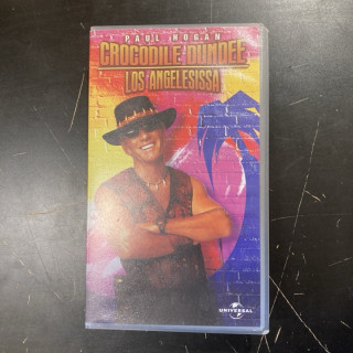 Crocodile Dundee Los Angelesissa VHS (VG+/VG+) -toiminta/komedia-