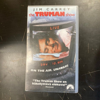 Truman Show VHS (VG+/M-) -komedia/draama-