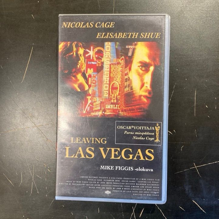 Leaving Las Vegas VHS (VG+/M-) -draama-