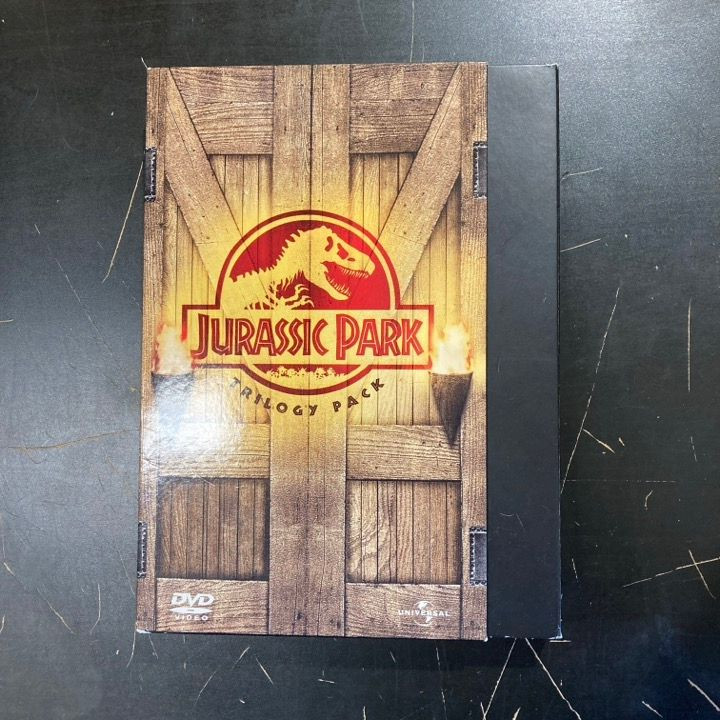 Jurassic Park Trilogy Pack 3DVD (VG-VG+/VG+) -seikkailu-