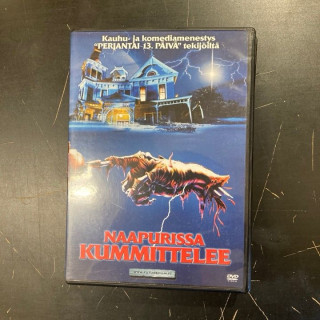 Naapurissa kummittelee DVD (VG+/M-) -kauhu/komedia-