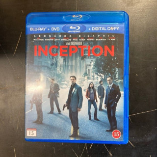 Inception Blu-ray+DVD (M-/M-) -toiminta/sci-fi-