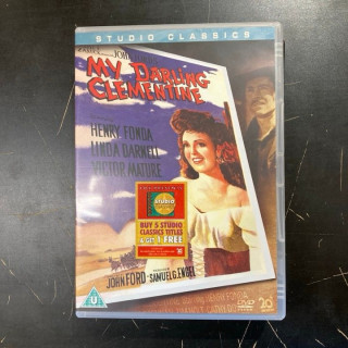 My Darling Clementine DVD (VG+/M-) -western- (ei suomenkielistä tekstitystä)