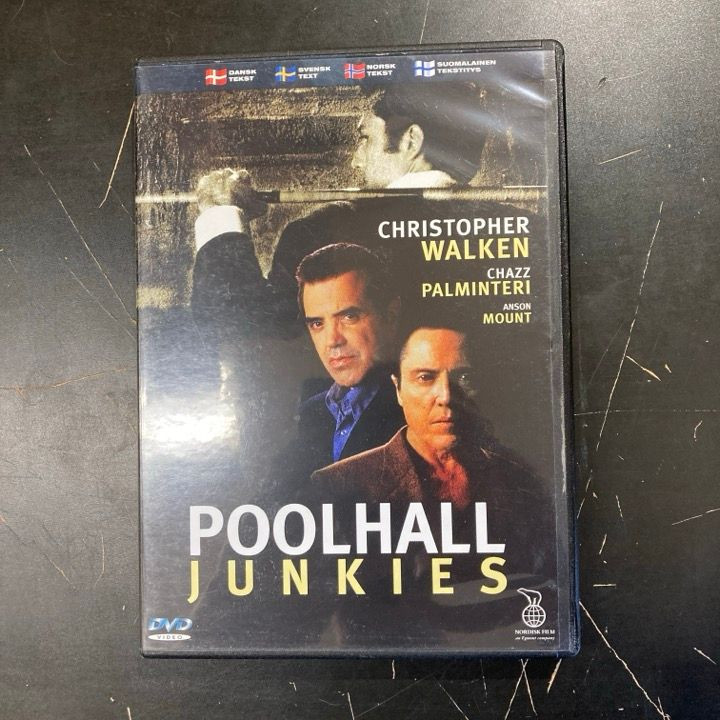 Poolhall Junkies DVD (VG+/M-) -jännitys/komedia-