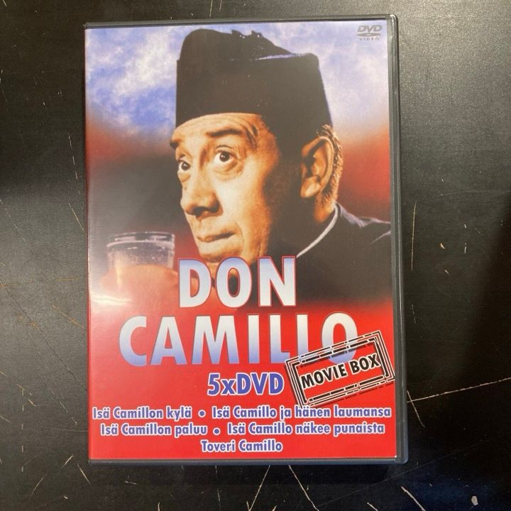 Don Camillo - Movie Box 5DVD (VG-VG+/M-) -komedia-