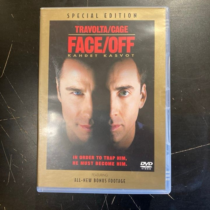 Face/Off - kahdet kasvot (special edition) DVD (VG+/VG+) -toiminta-