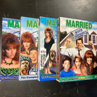 Married... With Children - Seasons 2-5 12DVD (VG+-M-/VG+-M-) -tv-sarja- (HUOM! Aluekoodi 1 - USA/ei suomenkielistä tekstitystä)