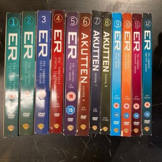 ER - Seasons 1-11 39DVD (VG-VG+/VG+) -tv-sarja- (ei suomenkielistä tekstitystä)