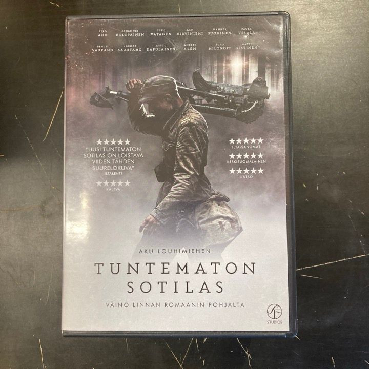 Tuntematon sotilas (2017) DVD (M-/M-) -sota/draama-