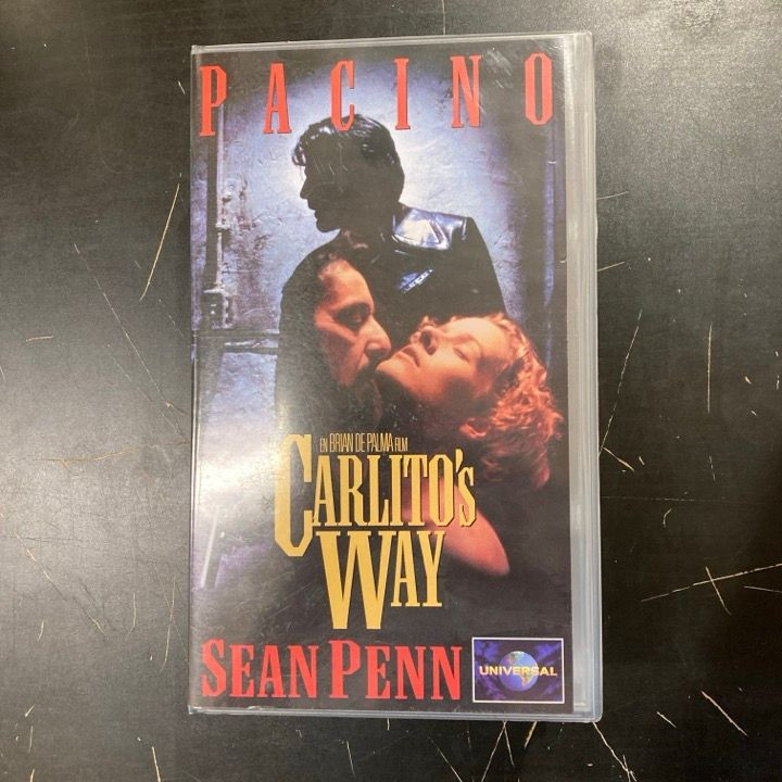 Carlito's Way VHS (VG+/M-) -jännitys-