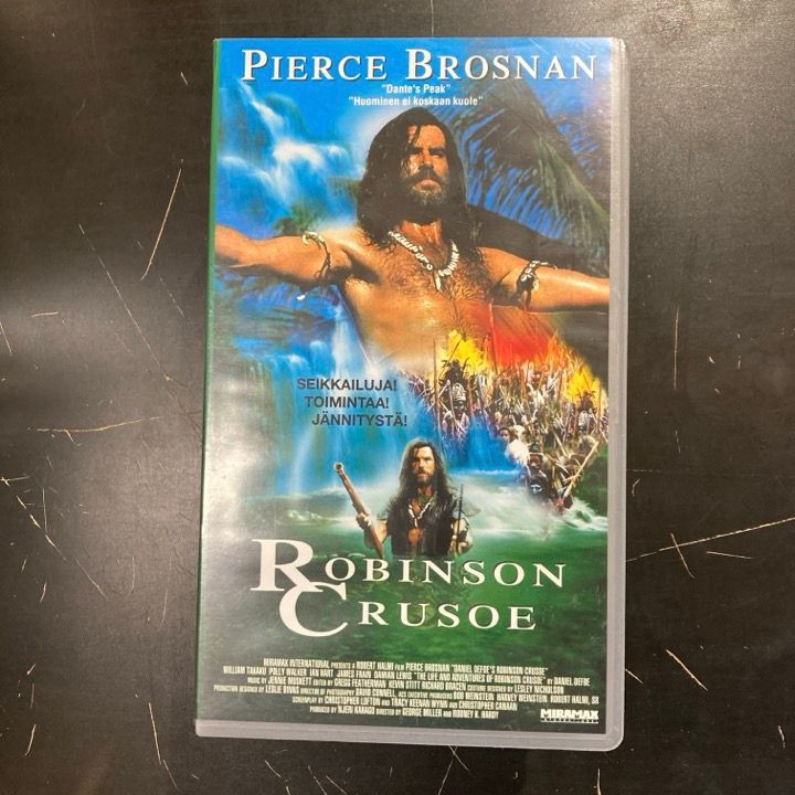 Robinson Crusoe (1996) VHS (VG+/M-) -seikkailu/draama-