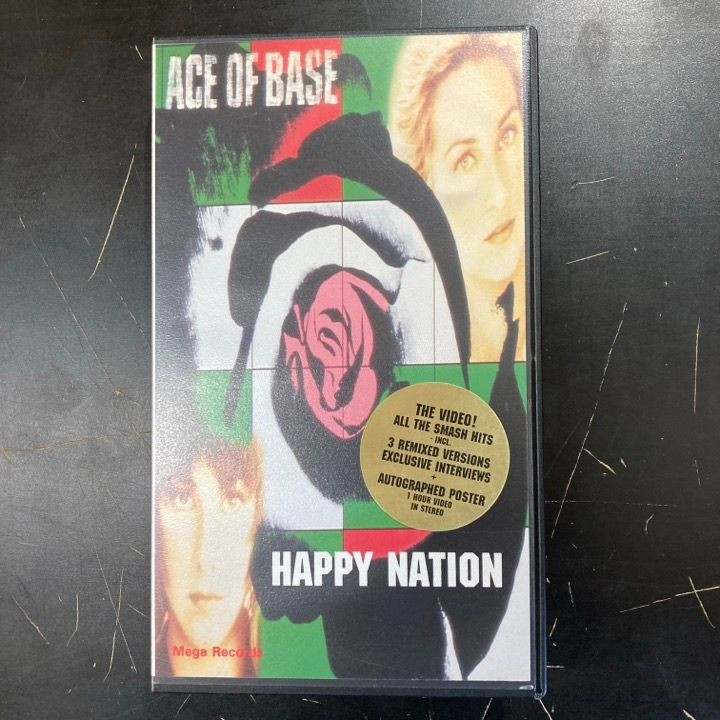 Ace Of Base - Happy Nation VHS (VG+/M-) -dance-