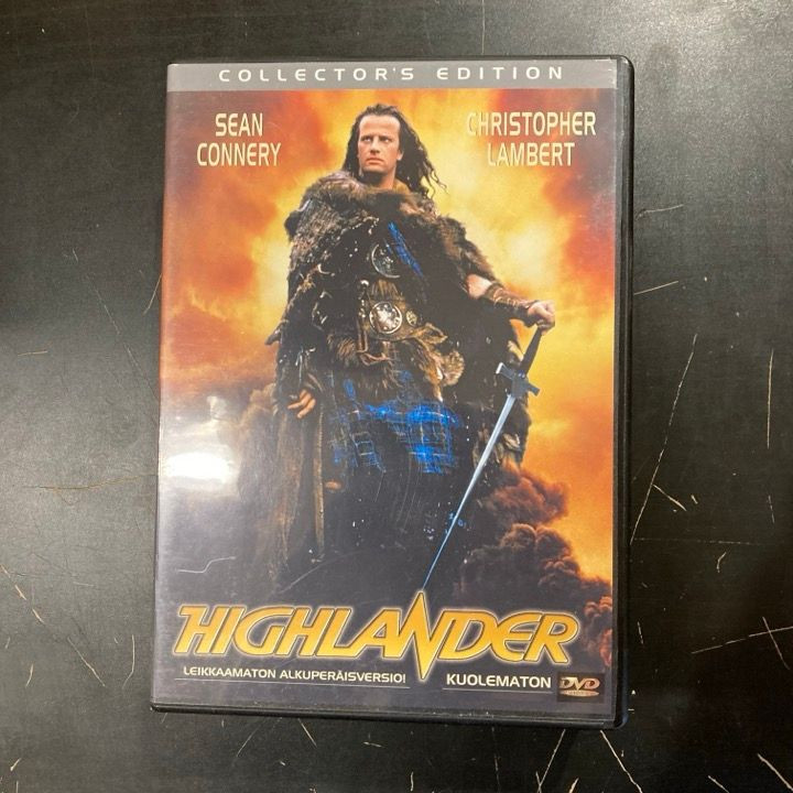 Highlander - kuolematon (collector's edition) DVD (VG+/VG+) -toiminta/fantasia-