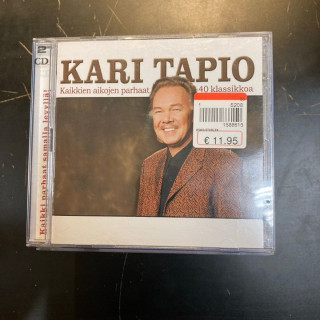 Kari Tapio - Kaikkien aikojen parhaat (40 klassikkoa) 2CD (VG-VG+/M-) -iskelmä-