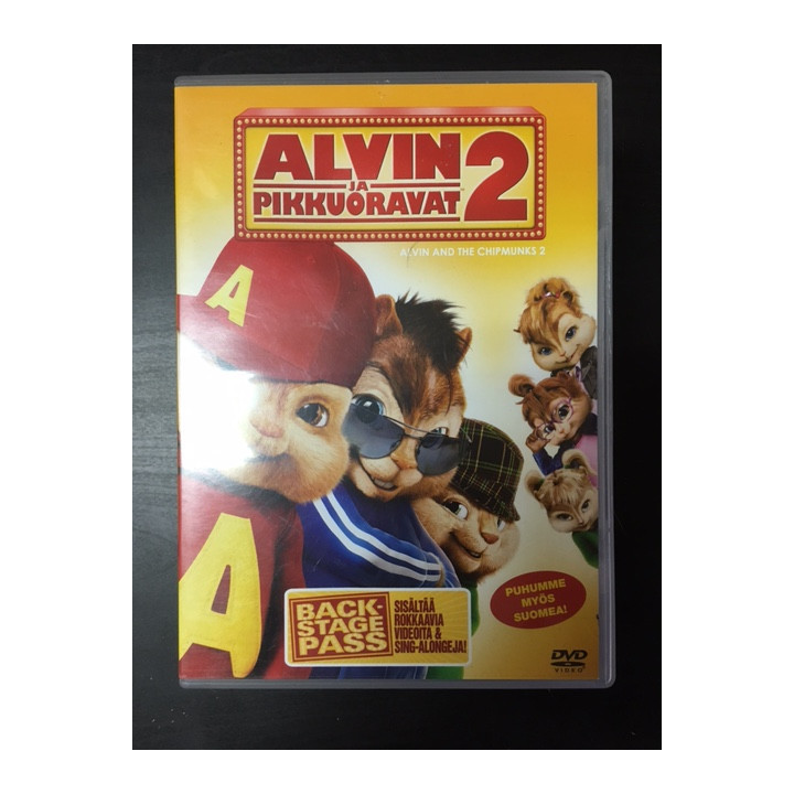 Alvin ja pikkuoravat 2 DVD (G/M-) -animaatio-