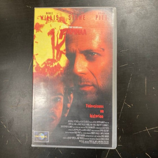 12 apinaa VHS (VG+/M-) -jännitys/sci-fi-