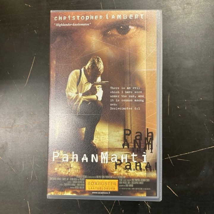 Pahan mahti VHS (VG+/M-) -jännitys-