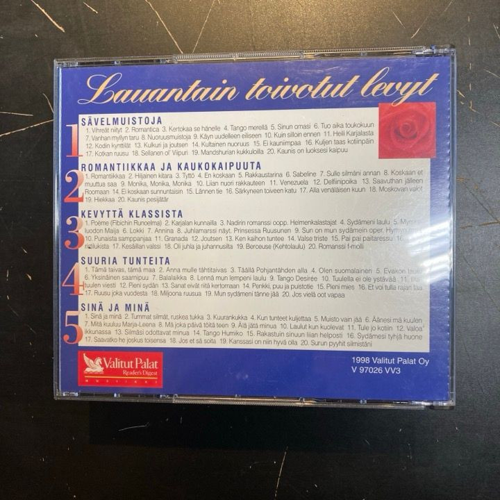 V/A - Lauantain toivotut levyt 5CD (VG+-M-/M-)