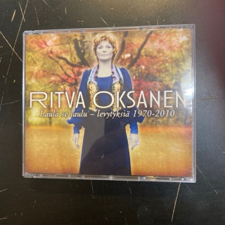 Ritva Oksanen - Laula se laulu (levytyksiä 1970-2010) 3CD (VG-VG+/M-) -iskelmä-