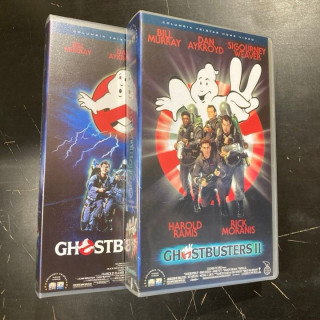 Ghostbusters 1-2 2xVHS (VG+/M-) -komedia/sci-fi- (kakkonen avaamaton)