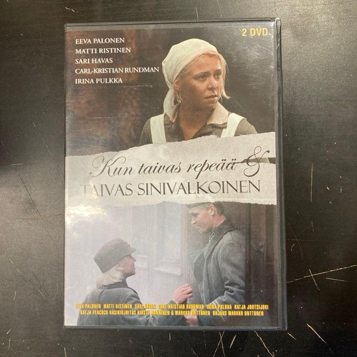 Kun taivas repeää / Taivas sinivalkoinen 2DVD (VG-VG+/M-) -draama-