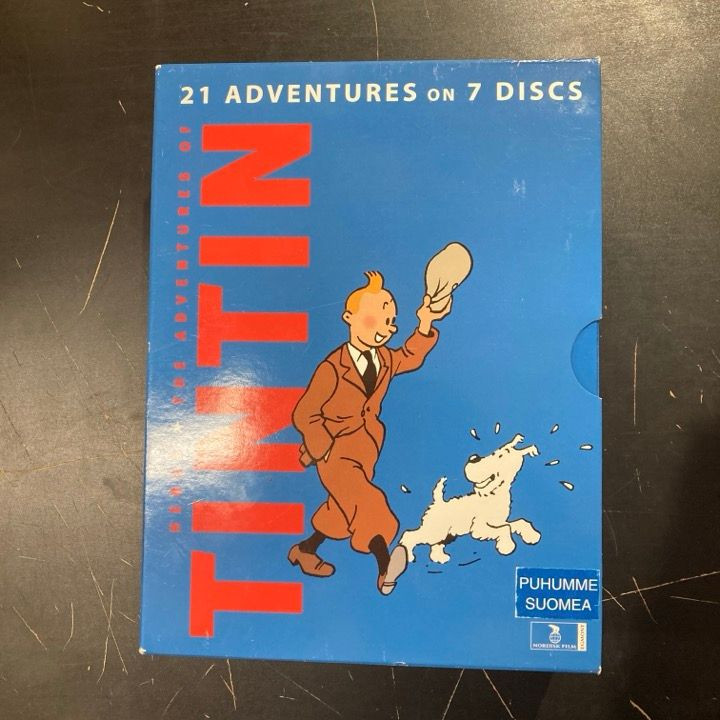 Tintin seikkailut - koko sarja 7DVD (VG+/VG+) -tv-sarja-