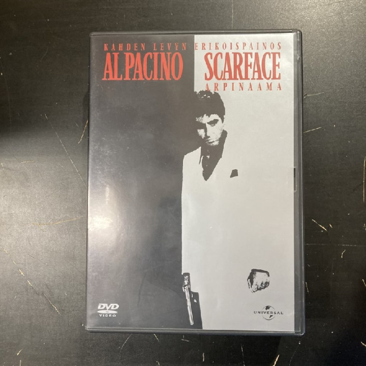 Scarface - arpinaama (erikoispainos) 2DVD (VG+/M-) -draama-